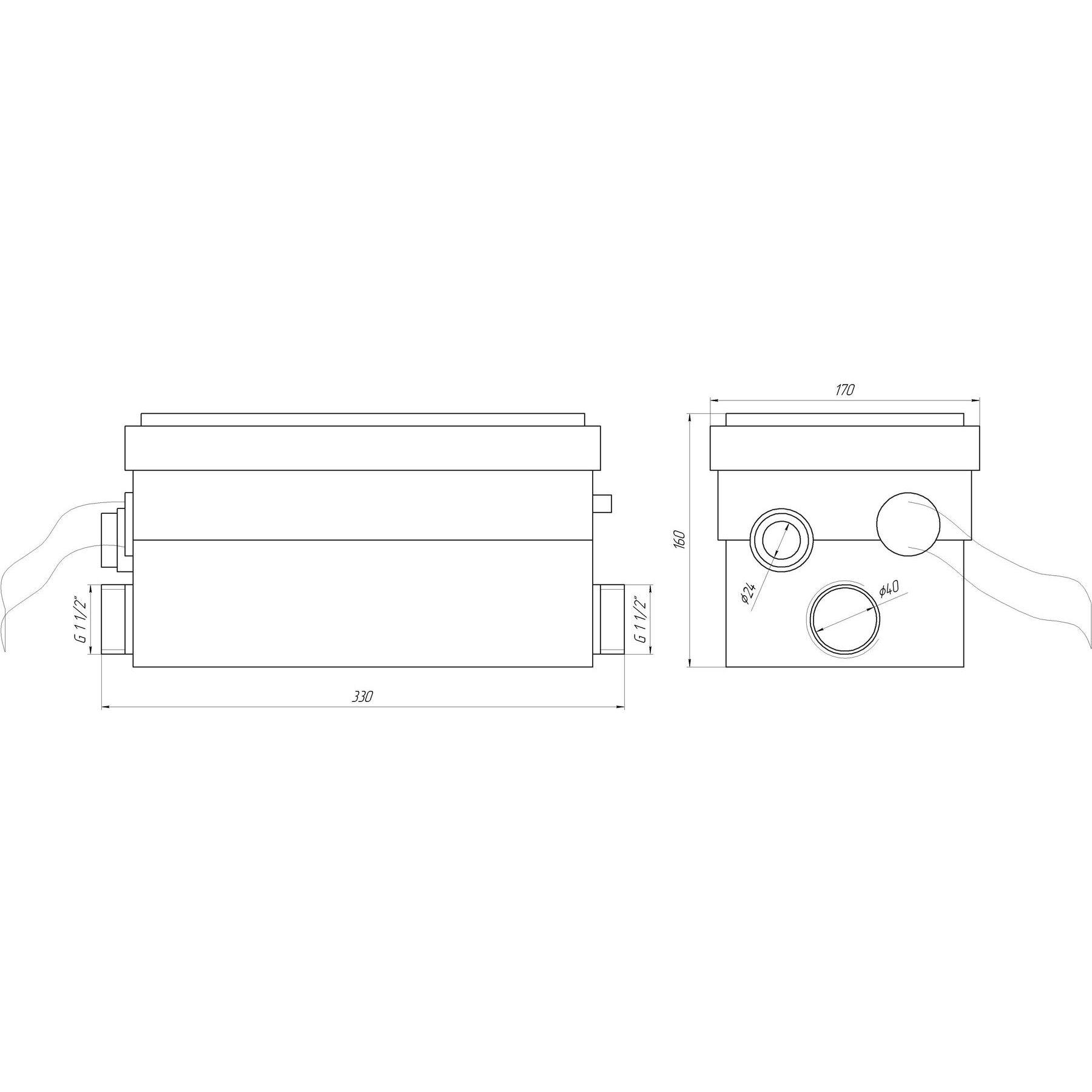 Канализационная установка VOLKS pumpe WC 250 - фото 4