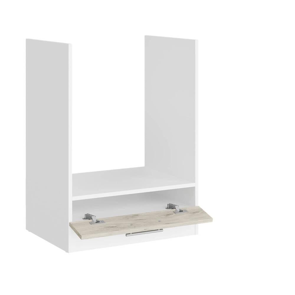 Кухонный модуль под духовку Еверест Эко 600 60х46х82 см Дуб крафт Белый/Белый (DTM-071019) - фото 2