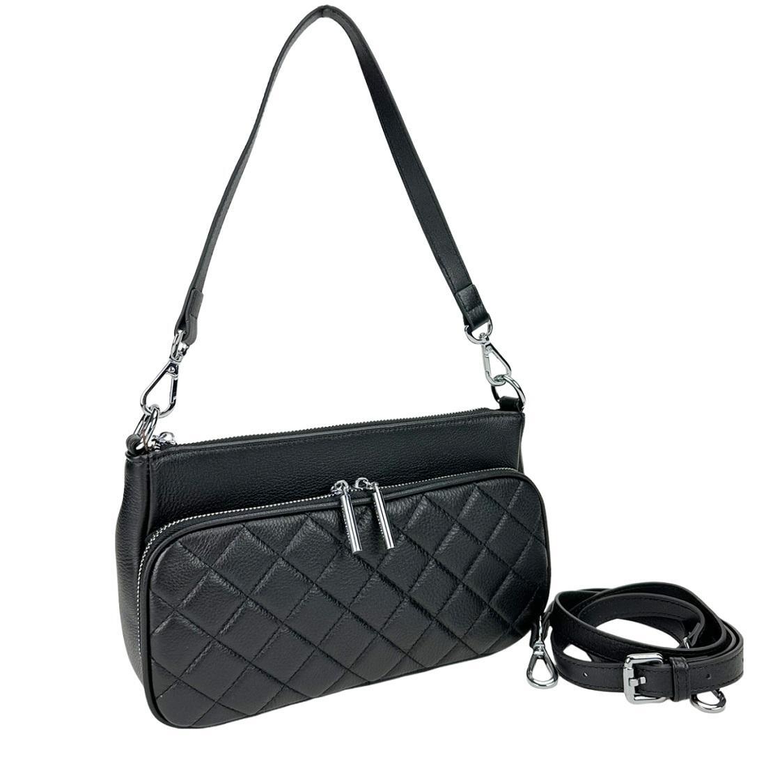 Женская сумка Royal Bag AN01-Y9916A со стеганым карманом Черный (7679)