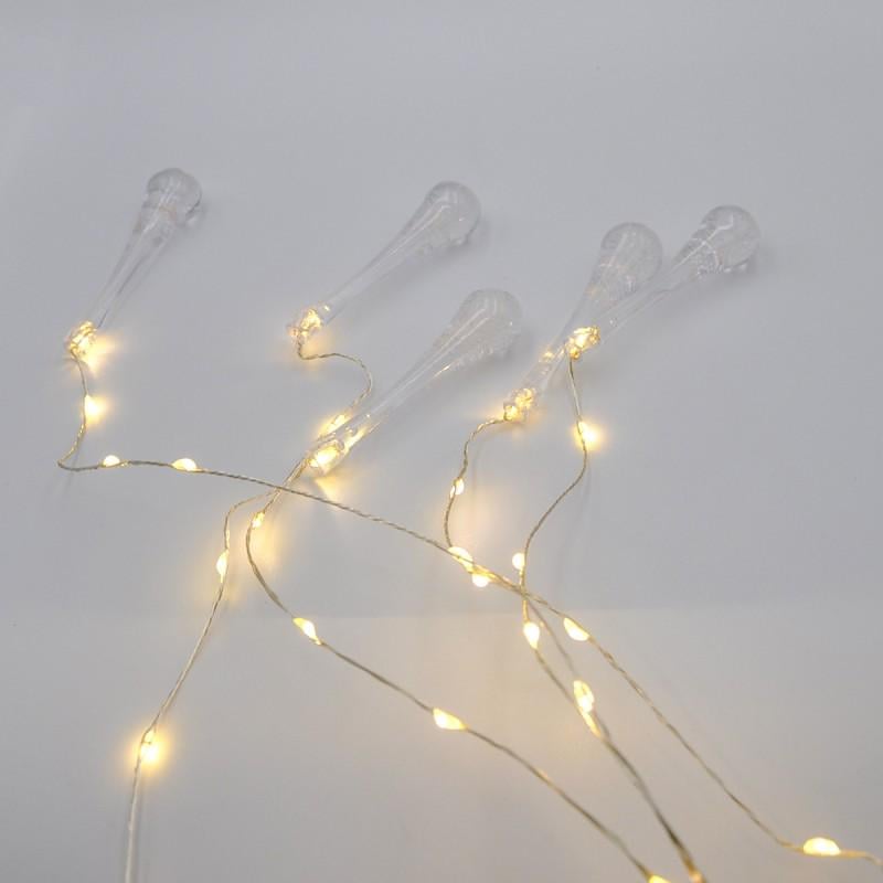 Гірлянда-водоспад Matrix Copper Wire 300WW-8 3х1,1 м Білий теплий (НФ-00005823)