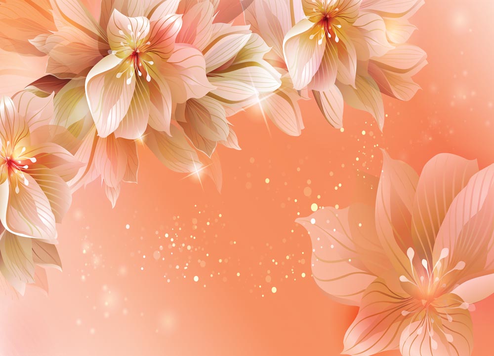 Фотообои WS Wallpaper 3D Цветы 360x260 см (31138)