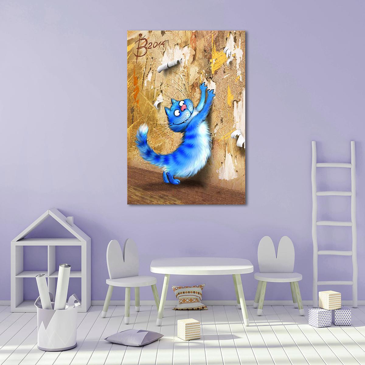 Модульна картина Нахабна морда шпалери дере 1 модуль 40х60 см Модульна картина Нахабна морда шпалери дере 1 модуль 40х60 см