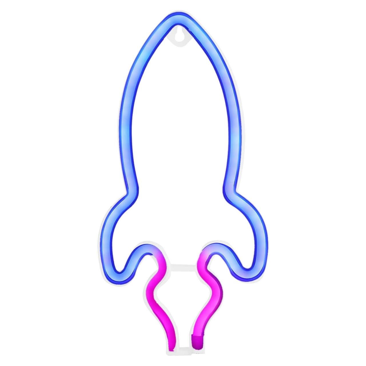 Светильник-ночник настенный Ракета светодиодный на батарейках/USB (748408) Светильник-ночник настенный Ракета светодиодный на батарейках/USB (748408)