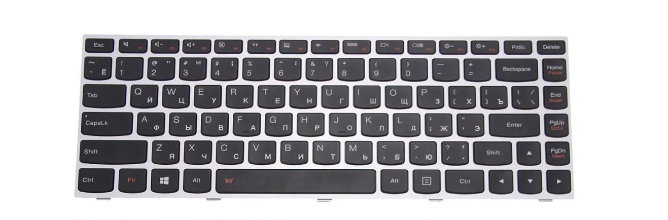 Клавиатура для ноутбука Lenovo IdeaPad M41-80 с подсветкой клавиш (25-214521)