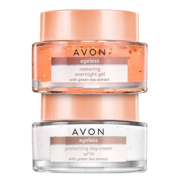 Набор Avon Nutraeffects средств для лица антивозрастной крем дневной/ночной 50/50 мл (2454302801)