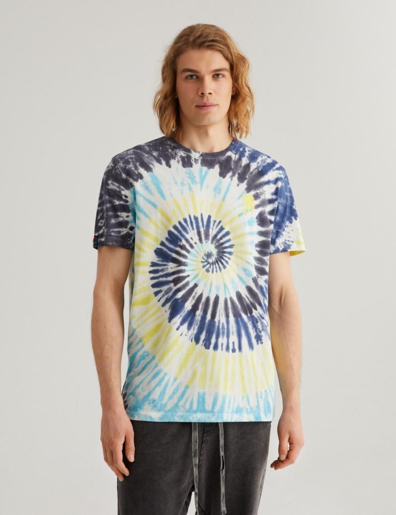 Футболка чоловіча Diverse CLTN DYE123 S Жовто-блакитний (5902598847188)