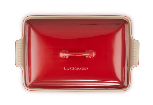 Форма для запекания Le Creuset Heritage с крышкой 33 см Красный (91001533060000) - фото 4