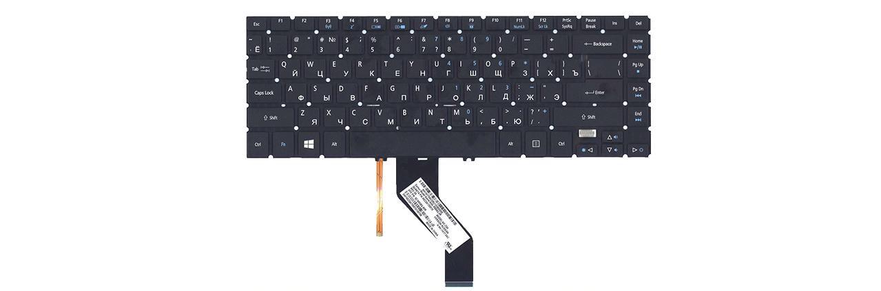 Клавиатура для ноутбука Acer TravelMate P645-SG с подсветкой клавиш матовая (NK.I1417.0AC)