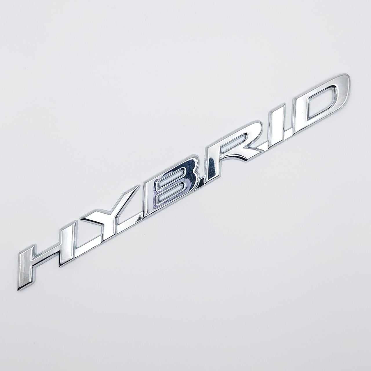 Эмблема надпись Hybrid Lexus металл 18,8х1,6 см Хром глянцевый (1736802211)