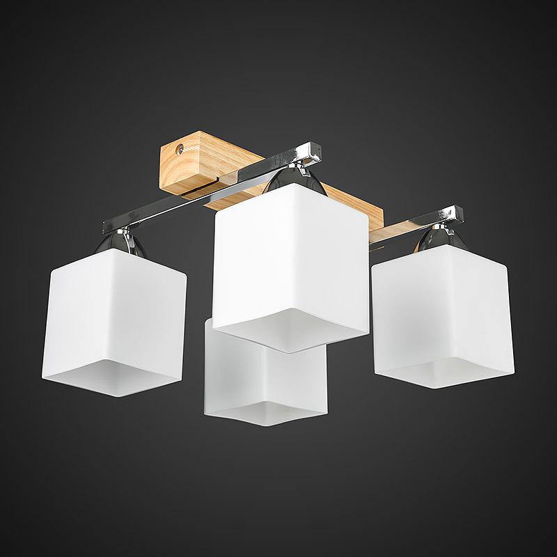 Потолочная люстра Light House DL-17283/4 CR WOOD Хром