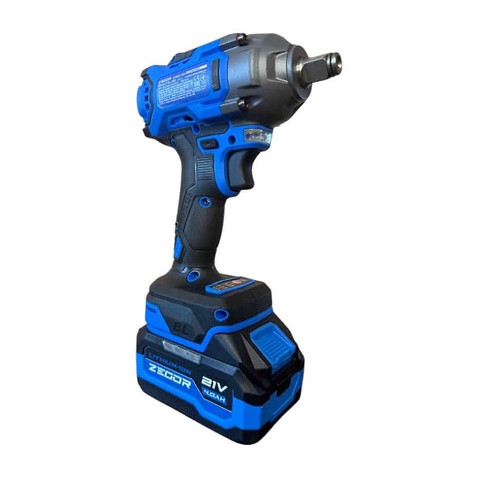 Гайковерт ударный аккумуляторный Zegor SDAX-21BL-500 21V Advanced 2 батареи бесщеточный двигатель/реверс/с подсветкой - фото 5 Гайковерт ударный аккумуляторный Zegor SDAX-21BL-500 21V Advanced 2 батареи бесщеточный двигатель/реверс/с подсветкой - фото 5