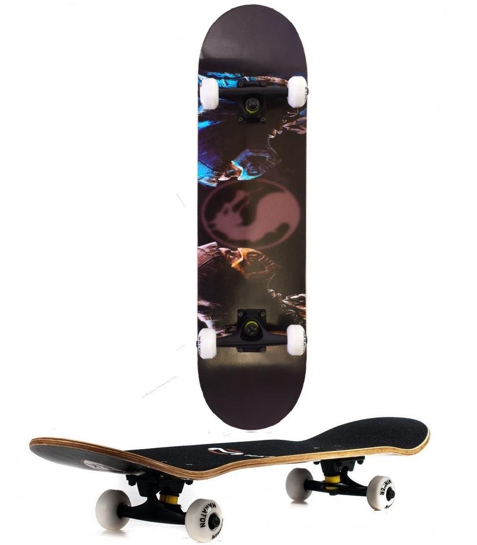 Скейтборд El Primo натуральное дерево Canada трюковой для подростка Pinesky Stark для трюков с росписью Мортал - фото 3