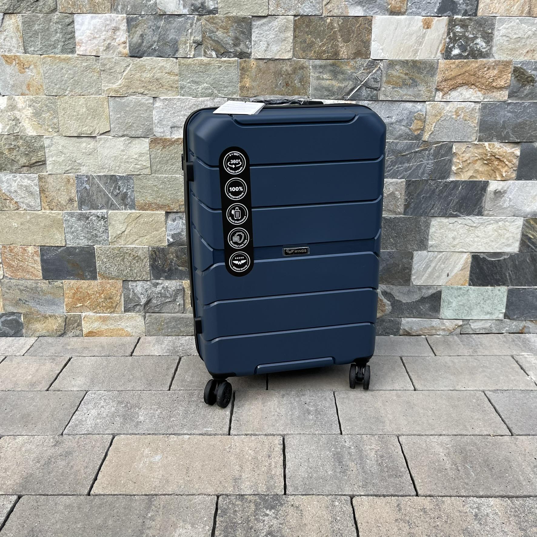 Чемодан дорожный из полипропилена Wings PP05 M Синий (22630180) - фото 3