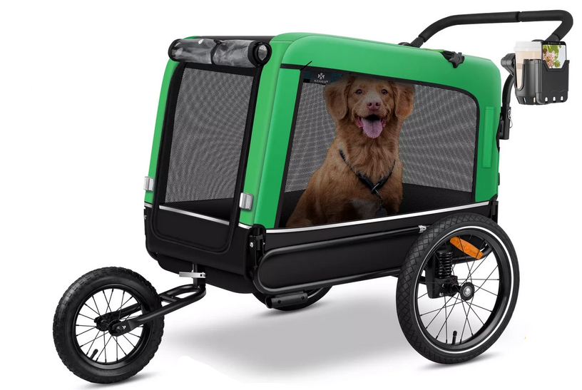 Причіп для велосипеда для тварин KESSER 600D Oxford Canvas 40 кг 75x103x139 см (4260663286746)