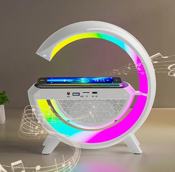 Портативна колонка Wireless Charger з бездротовою зарядкою та підсвічуванням - фото 9