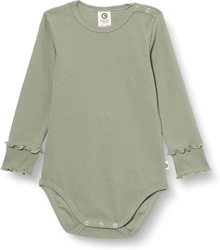 Боді дитяче для новонародженої дівчинки Green Cotton 68 см Оливковий (25111217A)