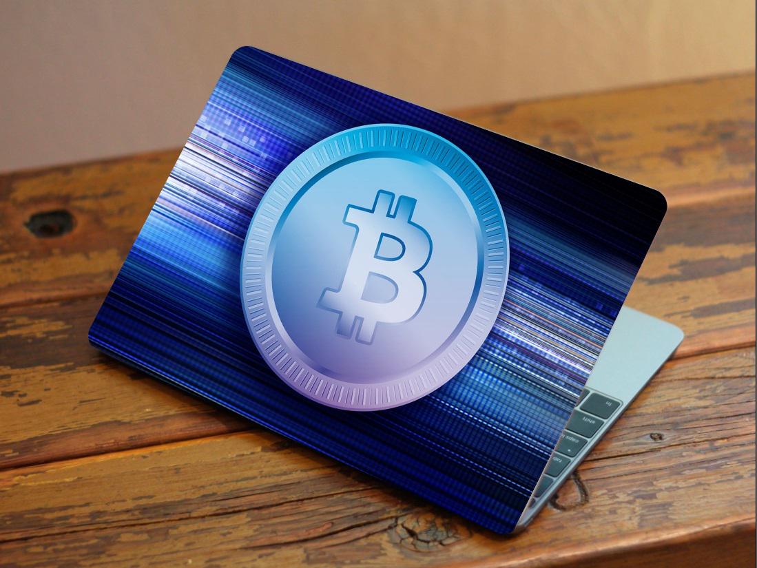 Захисна плівка-наклейка на ноутбук Біткон 385х260 мм Синій