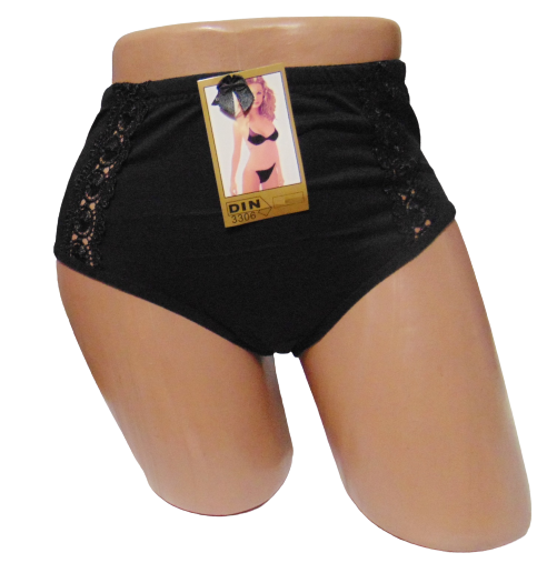 Женские трусы Din 3306 3XL Черный (1723122899)