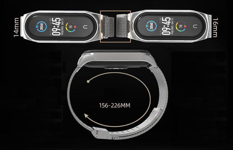 Ремешок для смарт-браслетов MiJobs металлический Milanese TF для Xiaomi Mi Band 4/3 Золотой (2295P) - фото 5 Ремешок для смарт-браслетов MiJobs металлический Milanese TF для Xiaomi Mi Band 4/3 Золотой (2295P) - фото 5