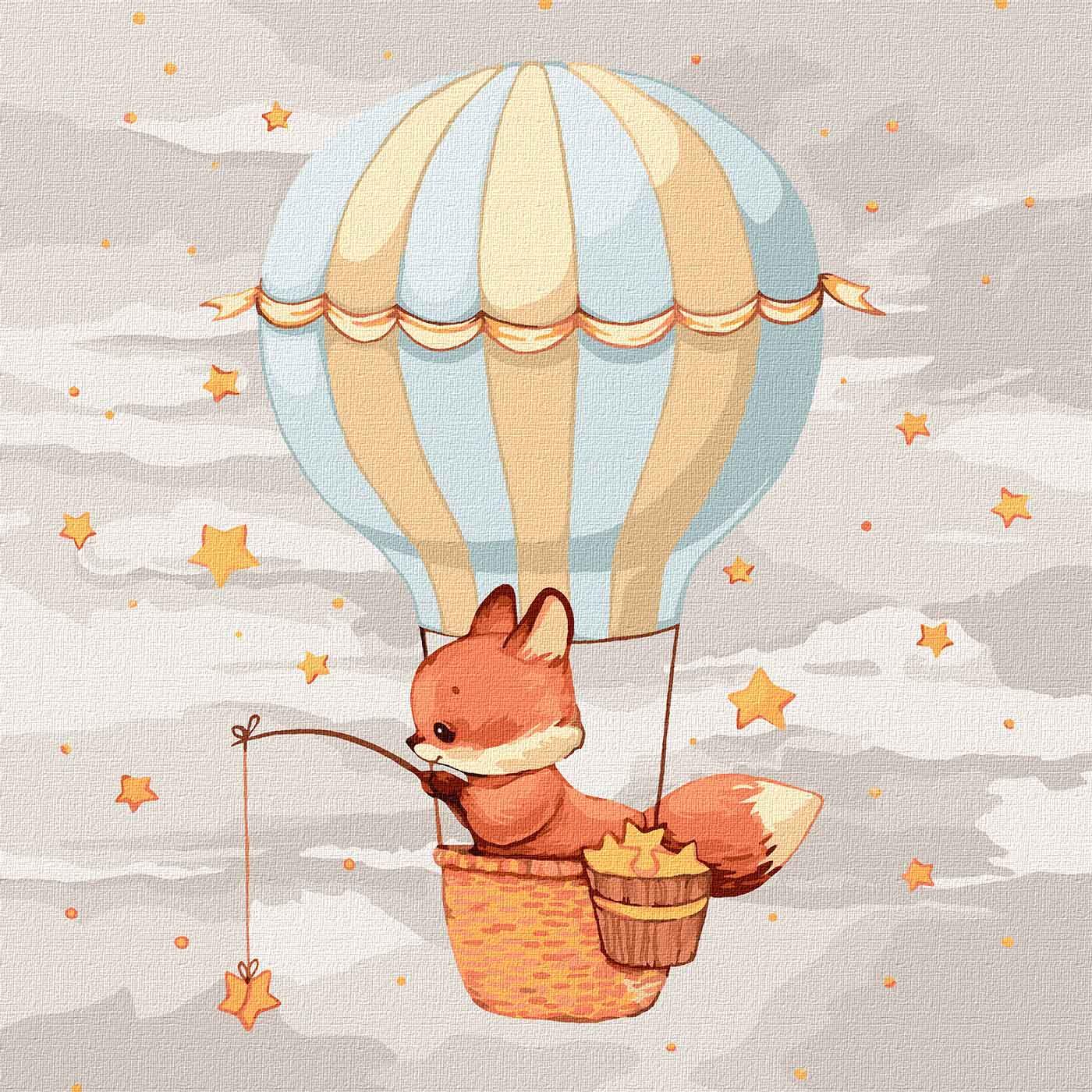 Картина по номерам Идейка София Никулина Звездная рыбалка КНО4216 холст на подрамнике 30x30 см (1440997353)