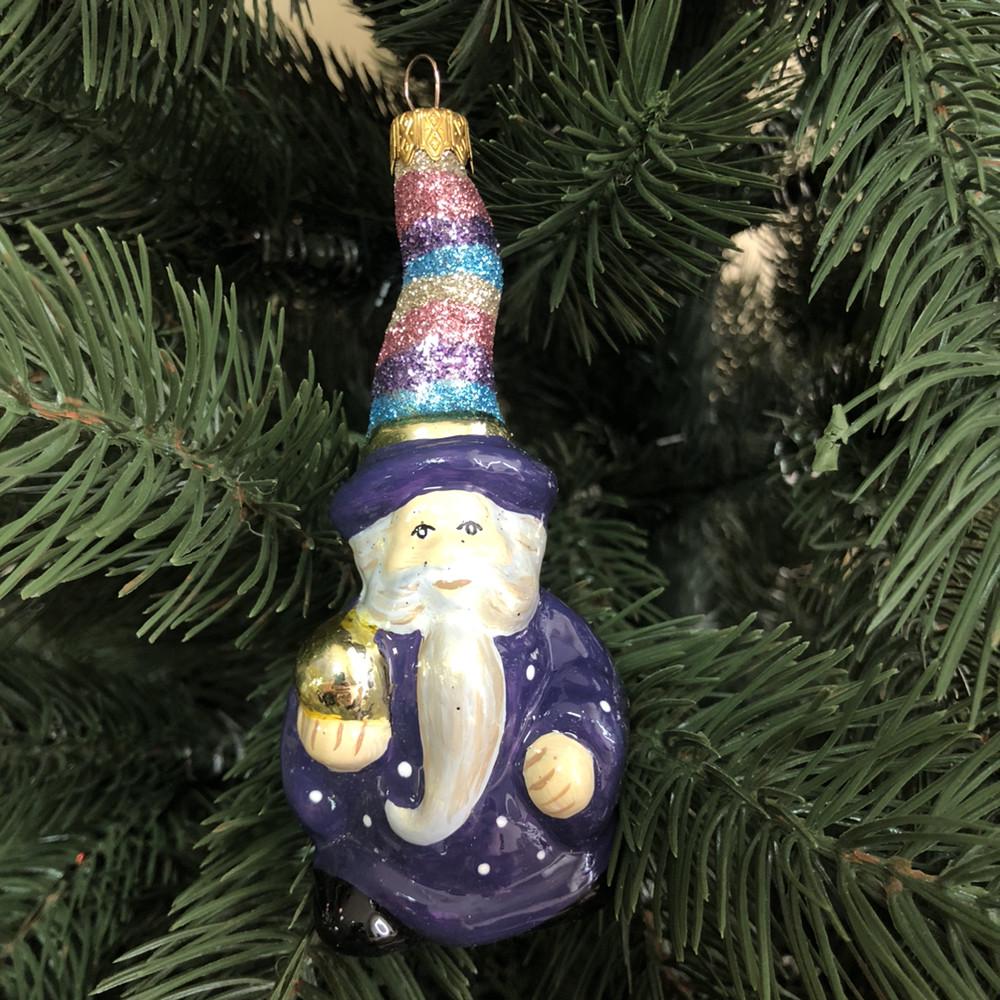 Фігурка на ялинку скляна Чаклун