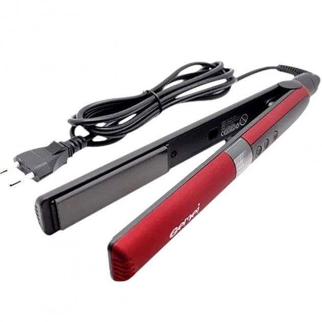 Праска для волосся керамічна Gemei-1902 GM з індикатором нагріву Чорний/Червоний (654fb940) Праска для волосся керамічна Gemei-1902 GM з індикатором нагріву Чорний/Червоний (654fb940)