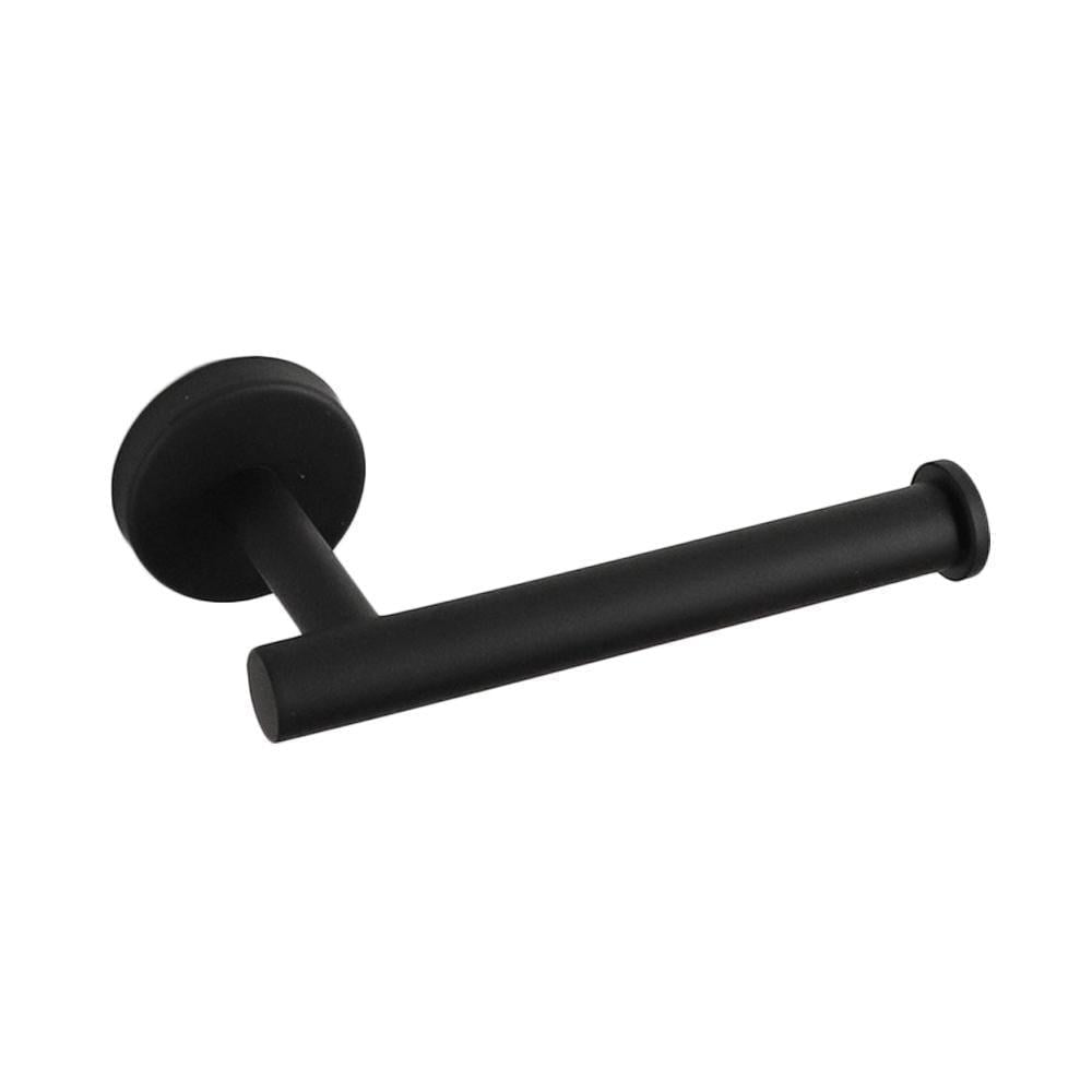 Держатель туалетной бумаги настенный стальной врезной Черный (18340447) - фото 1