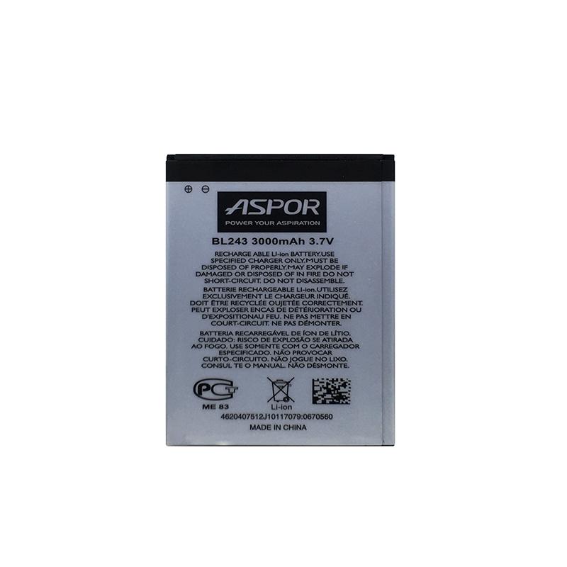 Аккумулятор Aspor BL-243 для Lenovo A7000/K3 NOTE/K50 (880153)