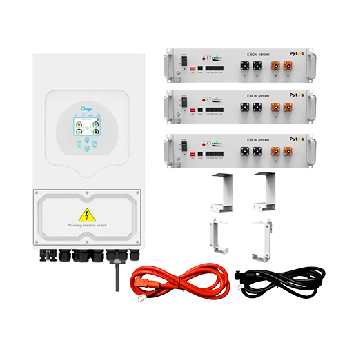 Комплект автономного энергоснабжения Deye SUN-8K-SG05LP1-EU 8kW и Pytes E-Box 48100R 15,36kWh White (31330777)