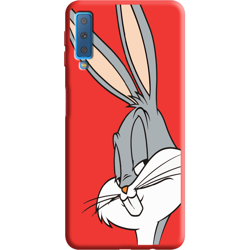 Чохол Boxface Samsung A750 Galaxy A7 2018 Lucky Rabbit Червоний силікон  (35481-bk81-36138)