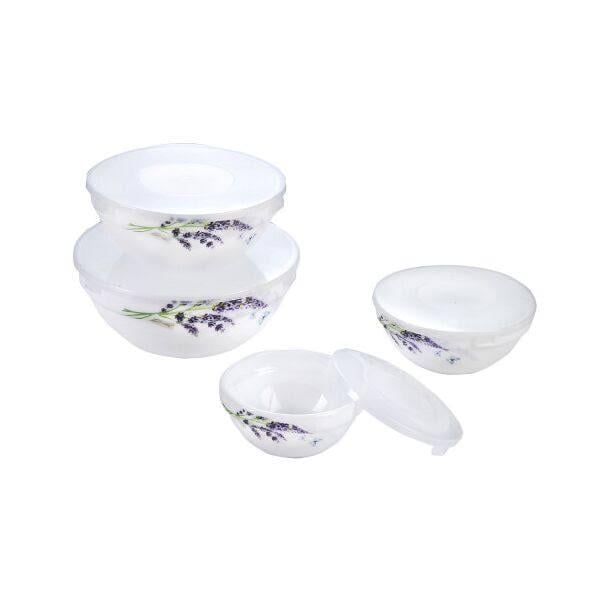 Набор салатников с крышкой SNT Лаванда (MSN-30054-1065)