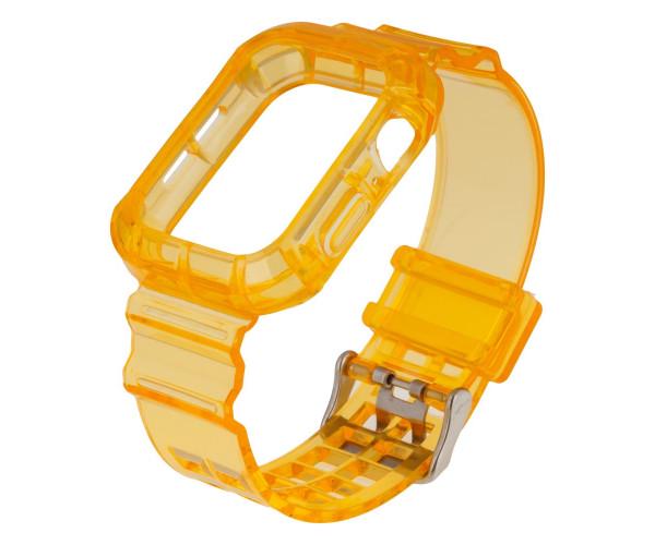 Ремешок Color Transparent для Apple Watch и Protect Case 40 мм Peach