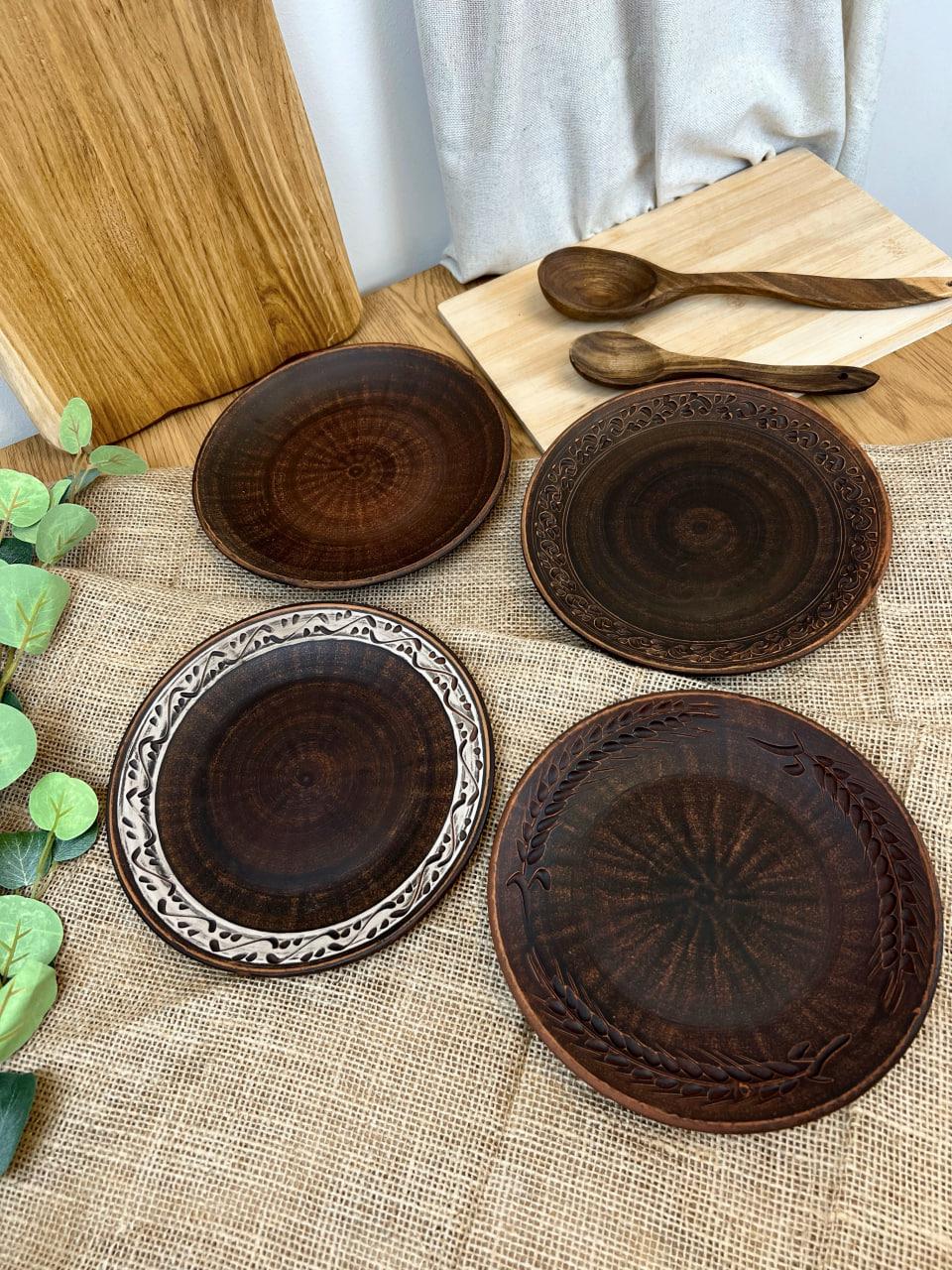 Тарілка керамічна глиняна гладка 21 см (3003-5) - фото 8 Тарілка керамічна глиняна гладка 21 см (3003-5) - фото 8