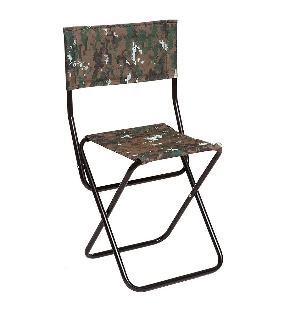 Стул туристический раскладной Vitan Рыбак Эконом со спинкой Камуфляж (2110043)