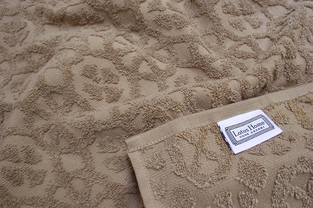 Простирадло махрове Lotus-Deco 200х220 см Мокко (68488) - фото 2 Простирадло махрове Lotus-Deco 200х220 см Мокко (68488) - фото 2