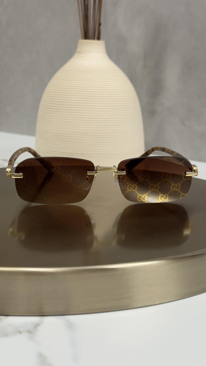 Солнцезащитные очки Gucci GG1221S 004 Gold/Red Rectangular