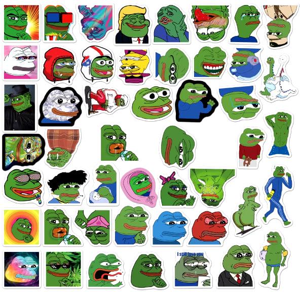 Набор виниловых наклеек Лягушонок Пепе 50 шт. №3