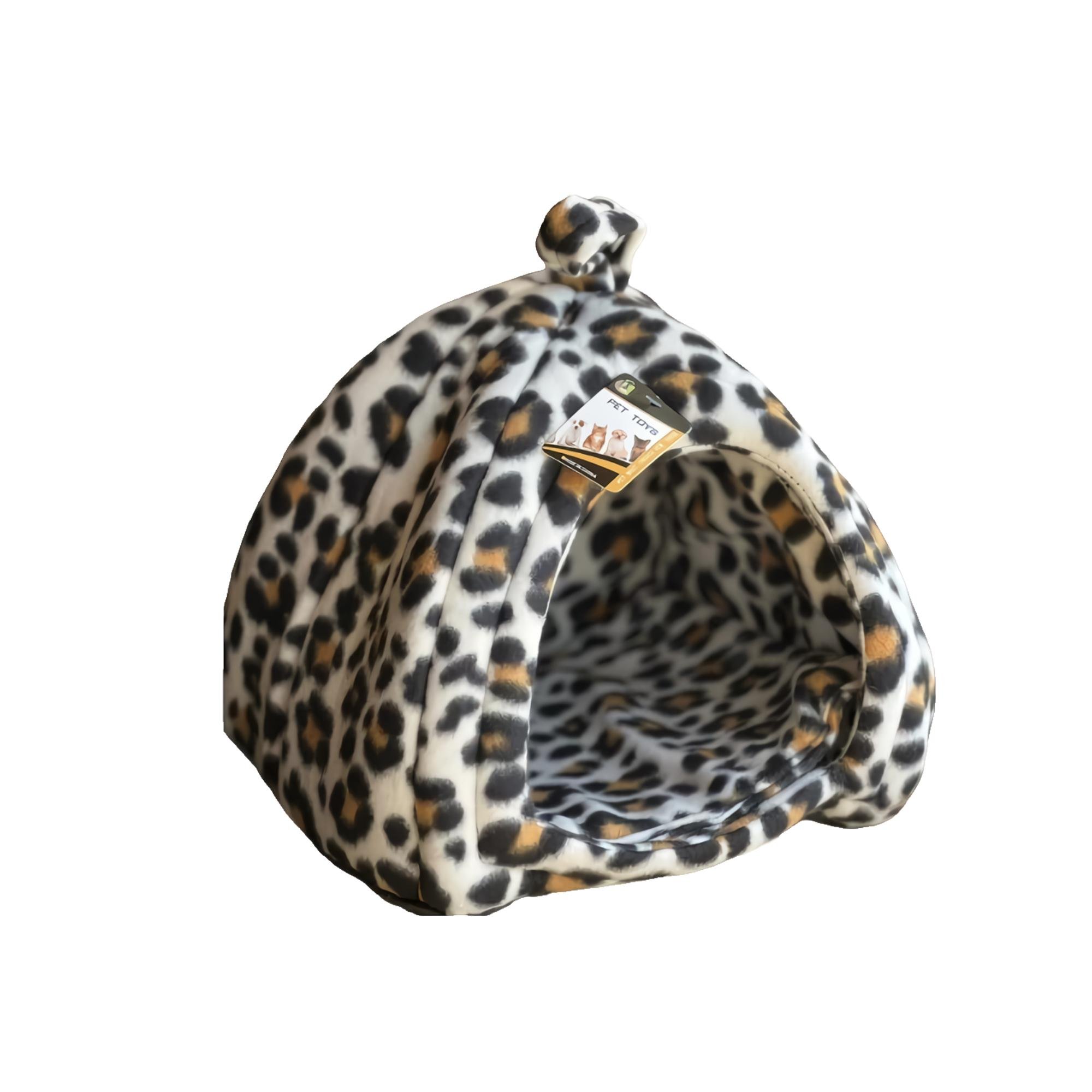 Домик для собак и кошек Pet Hut 24х28 см Леопардовый (NA-305) Домик для собак и кошек Pet Hut 24х28 см Леопардовый (NA-305)
