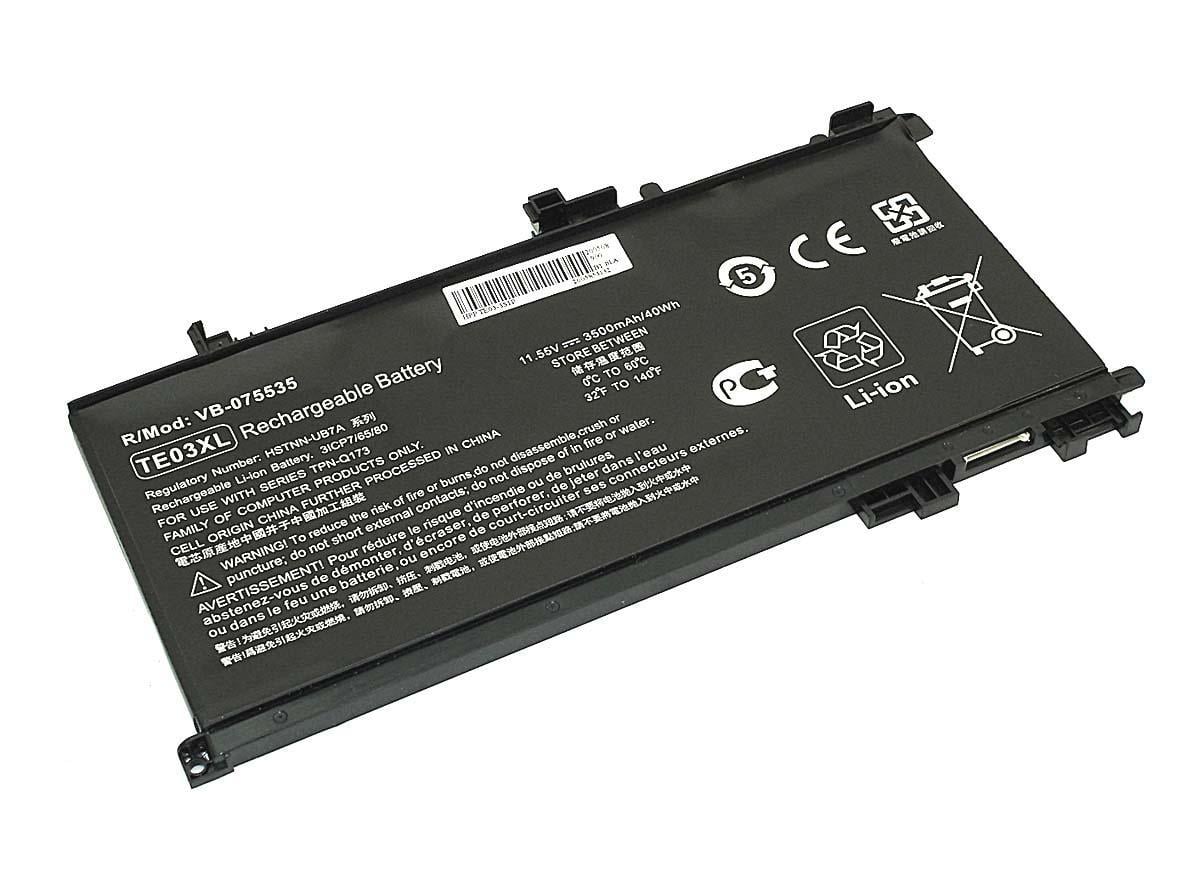 Аккумулятор для ноутбука HP TE03-3S1P Omen 15-AX 11,55 V 3500 mAh (075535) Аккумулятор для ноутбука HP TE03-3S1P Omen 15-AX 11,55 V 3500 mAh (075535)