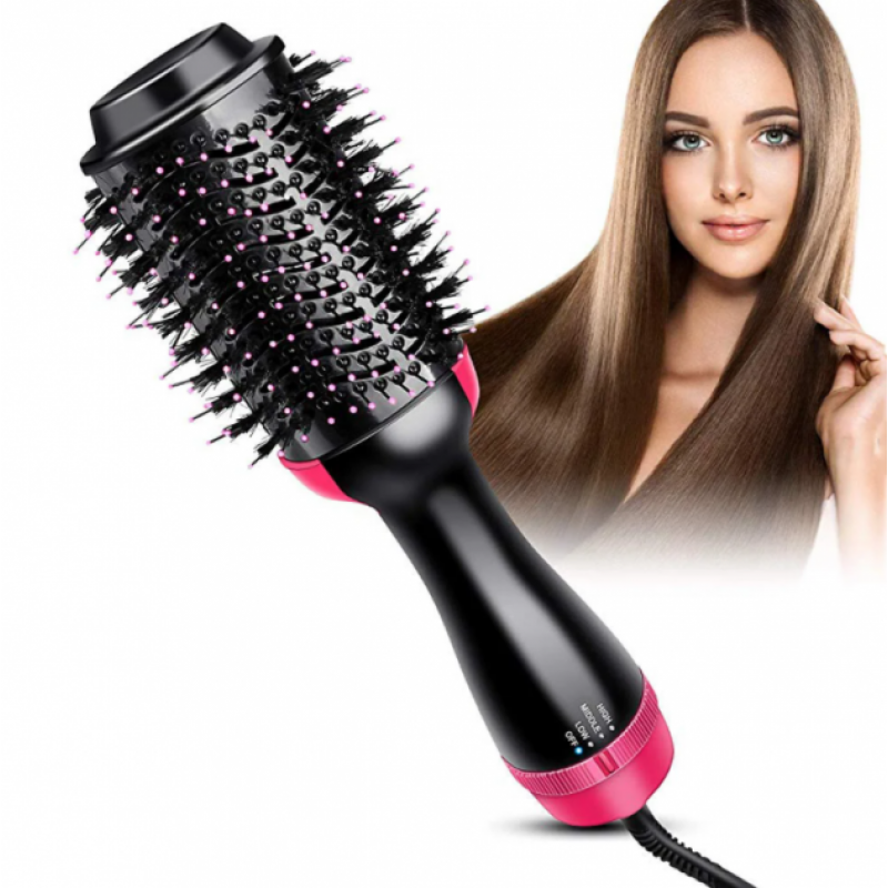 Фен щетка для укладки волос One Step Hair Dryer and Styler керамическая 3в1 - фото 11