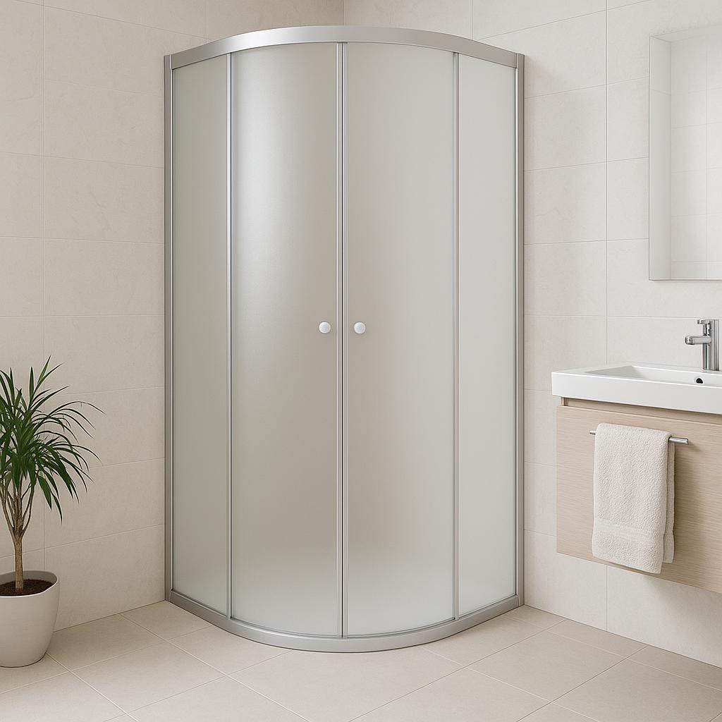 Душевая кабина KO&PO без поддона матовое стекло раздвижная дверь 80x80х180 см Сатин (C14762)