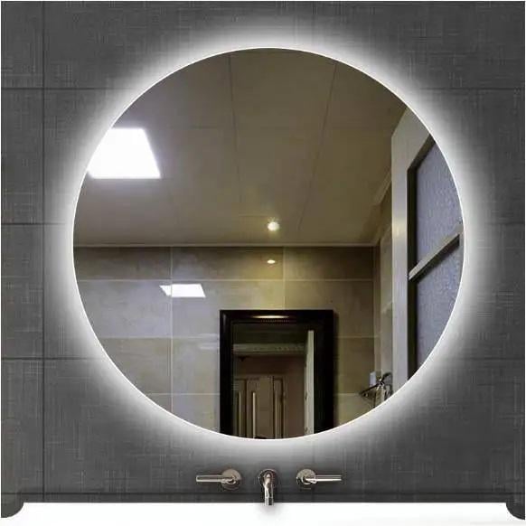 Зеркало Professional LKR4Fo LED с кнопкой на алюминиевом каркасе 650х650 мм (203065)