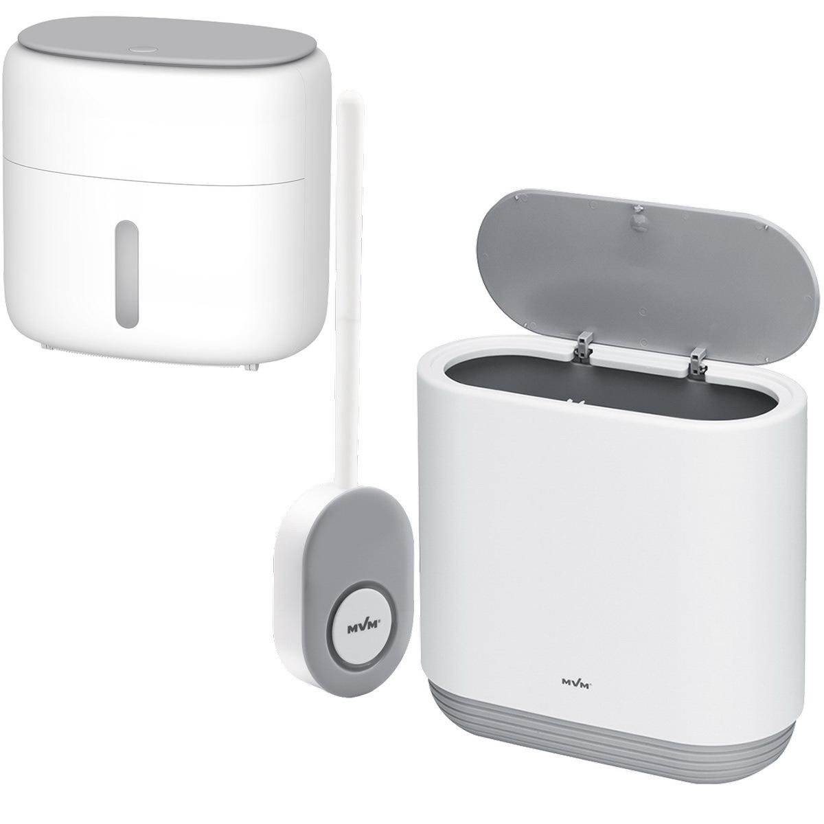 Набір аксесуарів для ванної MVM №41 MVM-MH-41 white/gray Сірий (228065)