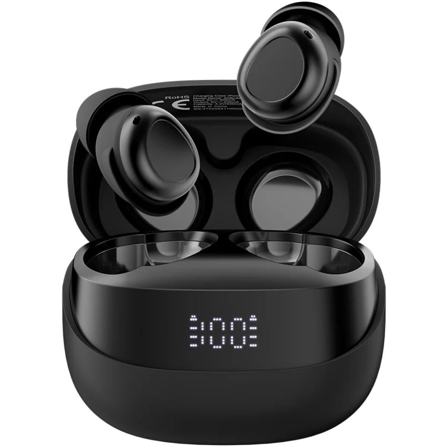 Наушники беспроводные Blackview AirBuds 9 TWS BT5.4 400 mAh Black (6931548319696)