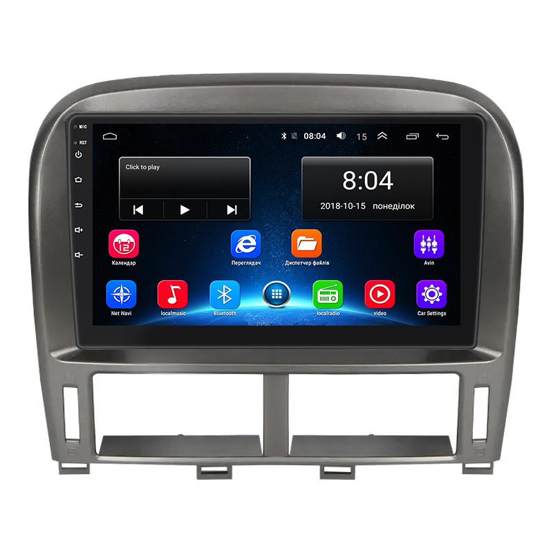 Магнитола штатная Lesko 9" для Toyota Celsior III F30 ver 2 2000-2003 2/32Gb Wi-Fi GPS Base