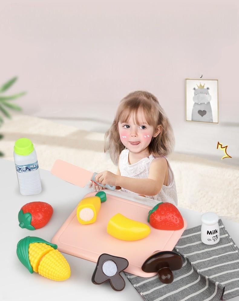 Ігровий набір Dream Kitchen дитяча інтерактивна кухня і посуд 55 предметів Рожевий - фото 4