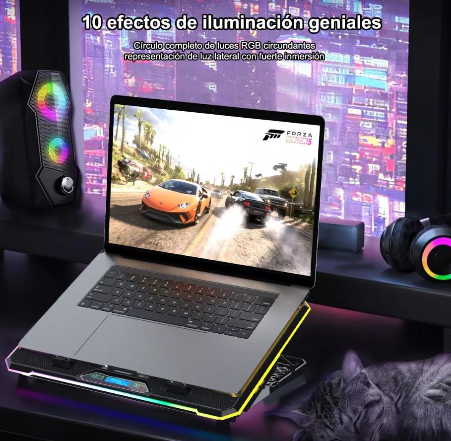 Підставка для ноутбука Ice Coorel K-15D до 21" 15 fans RGB - фото 11