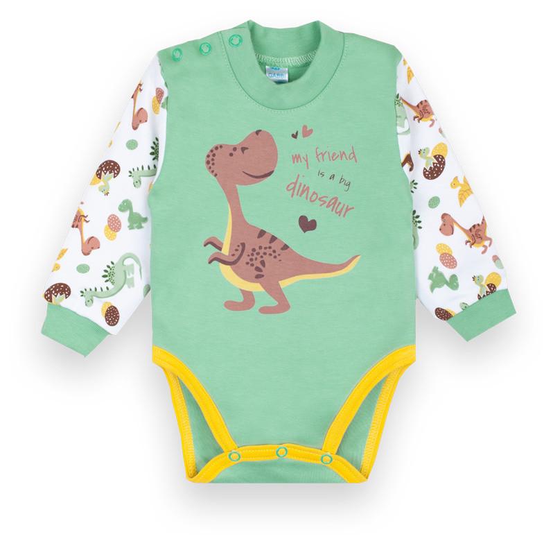 Боди-полукомбинезон для мальчика Gabbi BD-20-21-1 Зооленд 62 см Зеленый (12359)