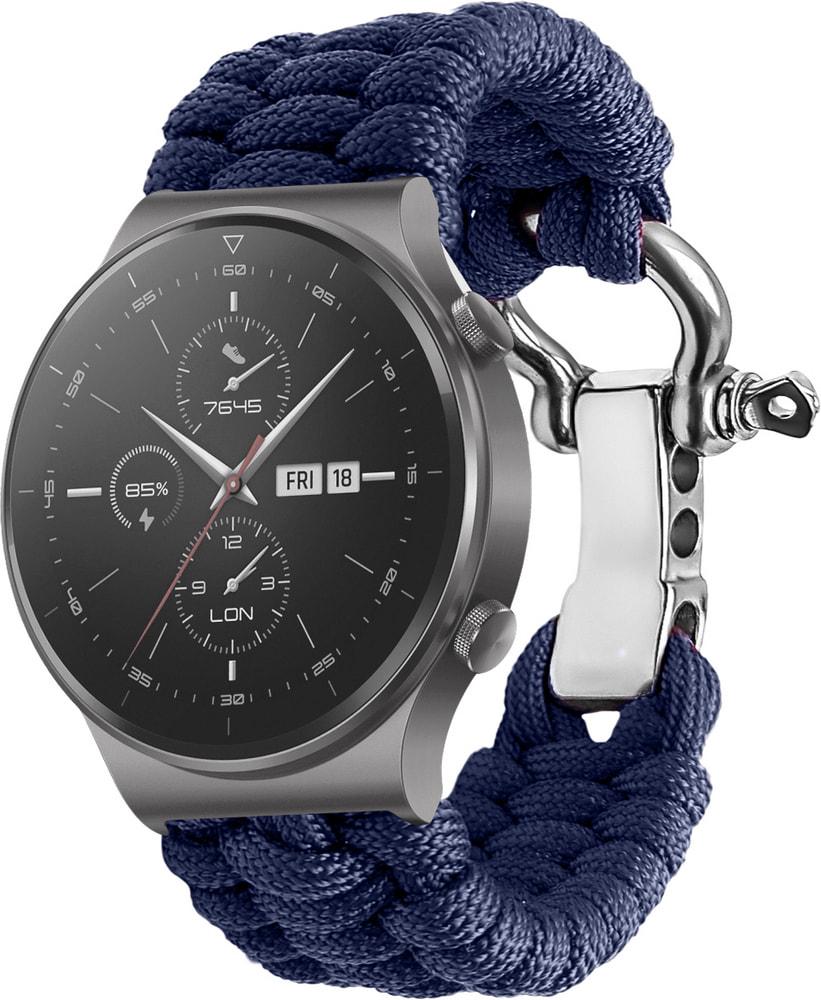 Ремешок из Паракорда Ruper для Huawei Watch GT 2 Pro (22mm) Dark Blue (30806-5D)