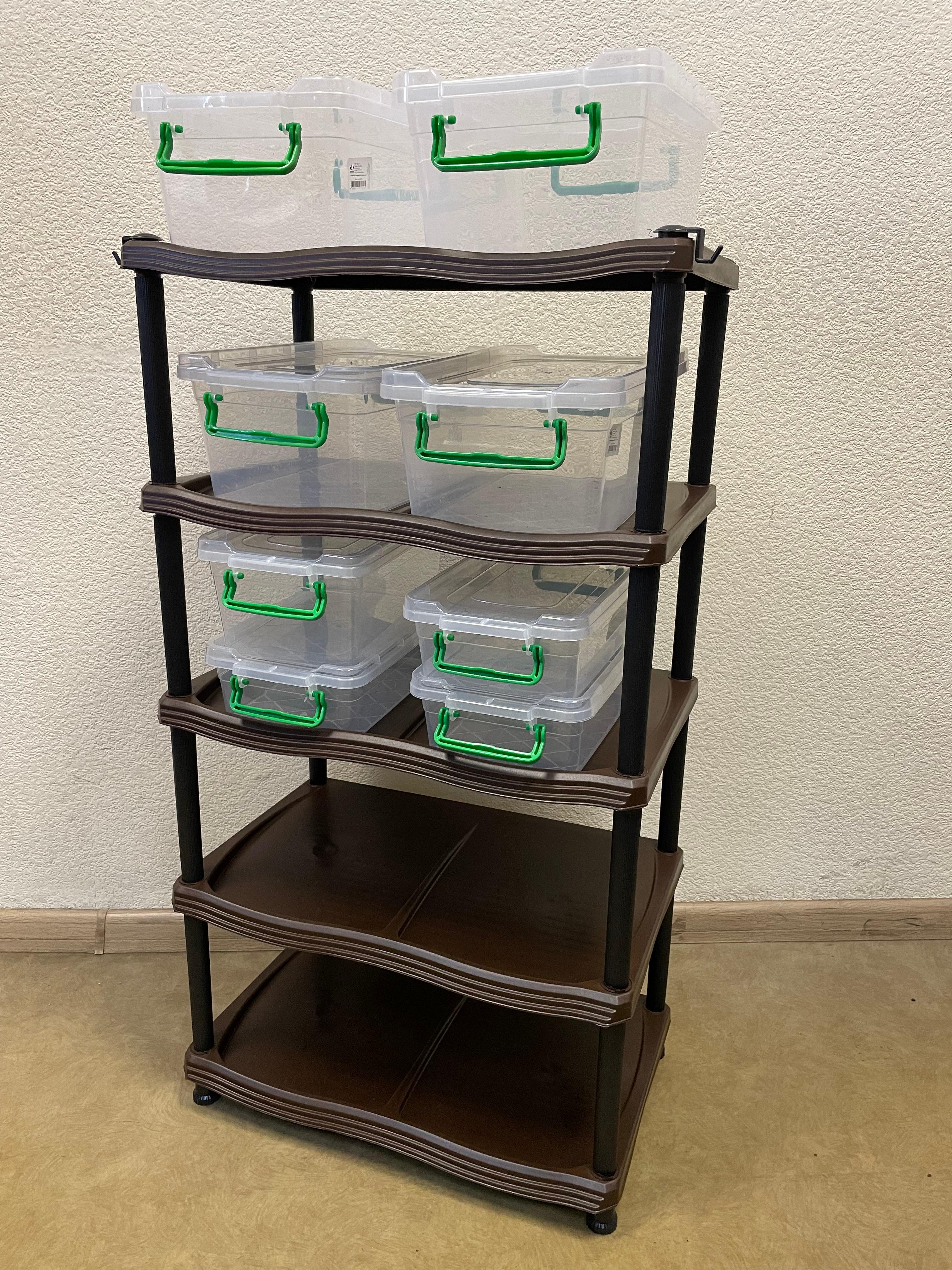 Поличка для взуття ENJOY 5 ярусна 88х48х30 см Коричневий (4809338) - фото 7 Поличка для взуття ENJOY 5 ярусна 88х48х30 см Коричневий (4809338) - фото 7